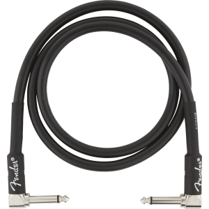 Fender Professional Series Instrument Cables, Angle/Angle, 3´, Black 90 cm