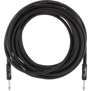 Fender Professional Series Instrument Cable, Straight/Straight, 25', Black 7,5 m