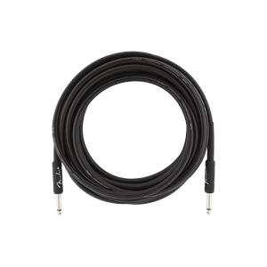 Fender Professional Series Instrument Cable, Straight/Straight, 18.6', Black 5,5 m