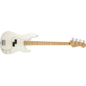 Fender Player Precision Bass, Maple Fingerboard, Polar White Player Series