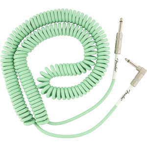 Fender Original Series Coil Cable, Straight-Angle, 30´, Surf Green