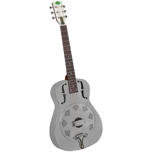 Regal RC-1 Metal Body Style-O Duolian Guitar  Brushed Nickel-Plated Steel