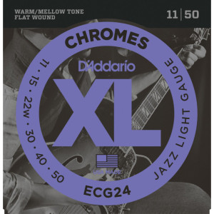 DADDARIO ECG24 Strängset Elgitarr slipade 011-050 Chromes