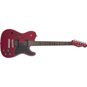 Fender Jim Adkins JA-90 Telecaster Thinline, Laurel Fingerboard, Crimson Red Tra
