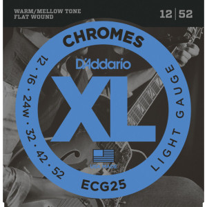 DADDARIO ECG25 Strängset Elgitarr slipade 012-052 Chromes