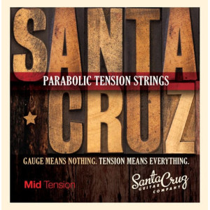 Santa Cruz Parabolic Tension Strings Mid Tension for large bodied guitars