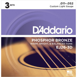 DADDARIO EJ26-3D 011 - 052 (3-pack)