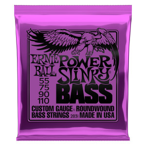 Elbassträngar Ernie Ball EB-2831 Power Slinky Bass 055-110
