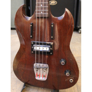 1966 Guild Jet Star bass modified and stripped mahogany serial SD231