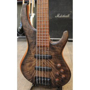 MTD 532/24 “Lynn Keller” Signature Maple Burl 5-string bass natural satin -18 serial 43102