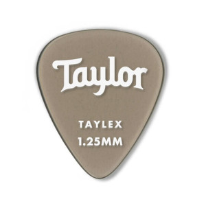 Taylor Premium 351 Taylex Picks, Smoke Grey, 1.25mm, 6-Pack