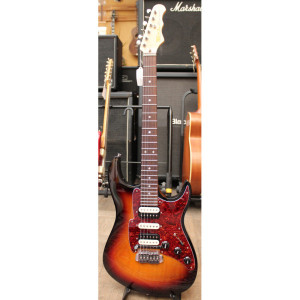 Fret King FBSMOCB Super Matic Self Tuning Guitar sunburst serial SM00284, beg. (Stockh