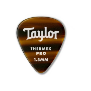 Taylor Premium Darktone 346 Thermex Pro Picks, Tortoise Shell, 1.50mm, 6-Pack