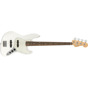 Fender Player Jazz Bass, Pau Ferro Fingerboard, Polar White Player Series