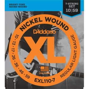 Daddario EXL110-7 Nickel Wound 010-059