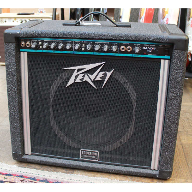 Peavey Bandit 112 Solo Series teal stripe Scorpion 80W -96 serial