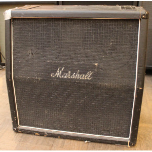 Marshall Lead 1960A Bass Checkerboard angled 4x12 cabinet -73 serial 19675
