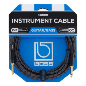 Boss BIC-25 25FT / 7.5M INSTRUMENT CABLE, STRAIGHT/STRAIGHT 1/4" JACK
