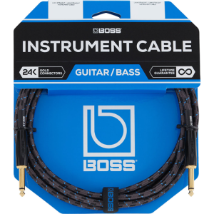 Boss BIC-20 20FT / 6M INSTRUMENT CABLE, STRAIGHT/STRAIGHT 1/4´ JACK´