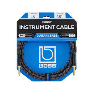 Boss BIC-15 15FT / 4.5M INSTRUMENT CABLE, STRAIGHT/STRAIGHT 1/4´ JACK´